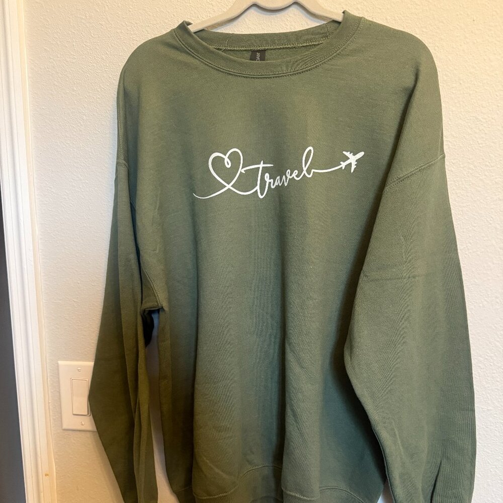 Olive Sweatshirt-XL NEW